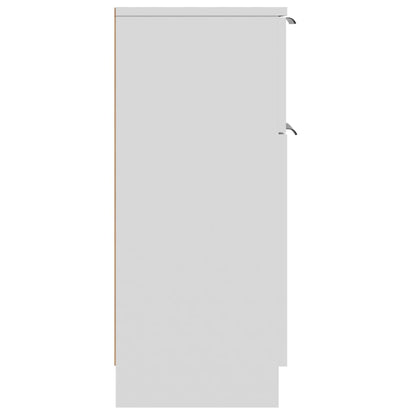 Sideboard White 30x30x70 cm Engineered Wood