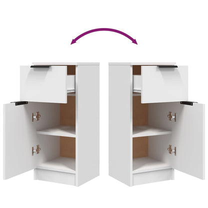 Sideboard White 30x30x70 cm Engineered Wood