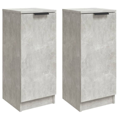 Sideboards 2 pcs Concrete Grey 30x30x70 cm Engineered Wood
