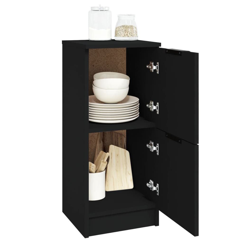 Sideboard Black 30x30x70 cm Engineered Wood