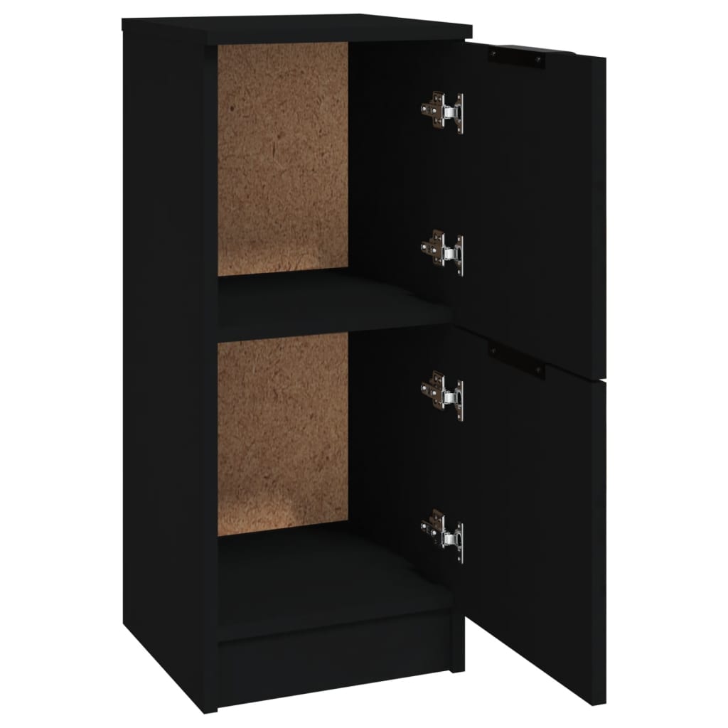Sideboard Black 30x30x70 cm Engineered Wood