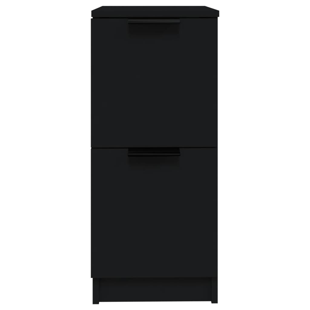 Sideboard Black 30x30x70 cm Engineered Wood