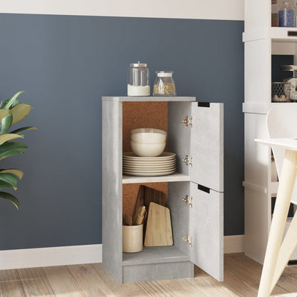 Sideboard Concrete Grey 30x30x70 cm Engineered Wood