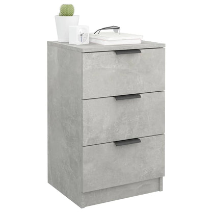 Bedside Cabinets 2 pcs Concrete Grey 40x36x65 cm