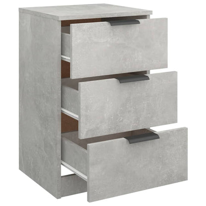 Bedside Cabinets 2 pcs Concrete Grey 40x36x65 cm