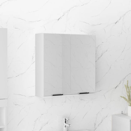 Bathroom Mirror Cabinet White 64x20x67 cm