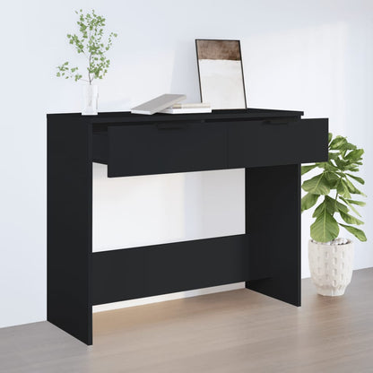 Console Table Black 90x36x75 cm Engineered Wood