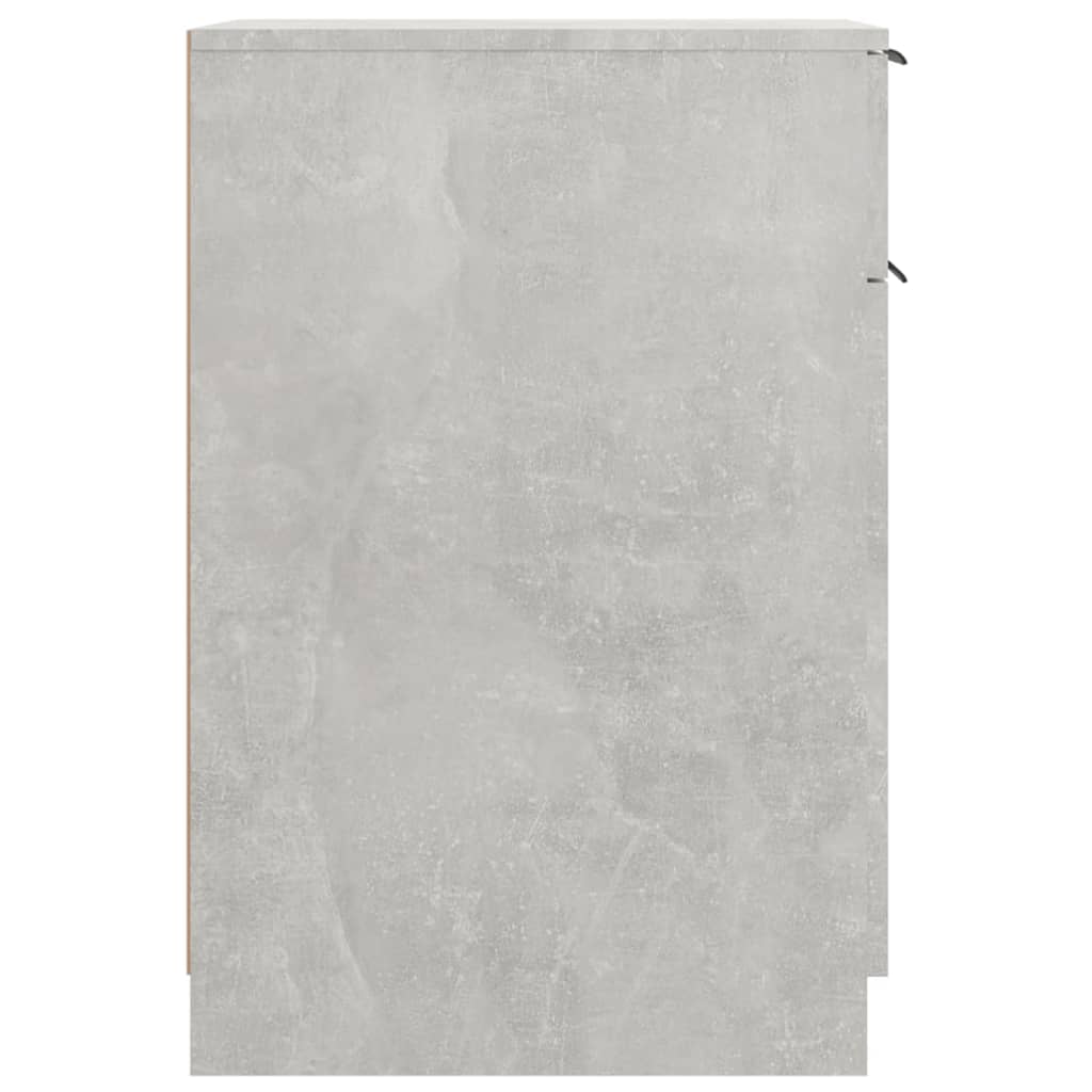 Desk Cabinet Concrete Grey 33.5x50x75 cm Engineered Wood