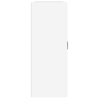 Hanging Wall Cabinet High Gloss White 69.5x32.5x90 cm
