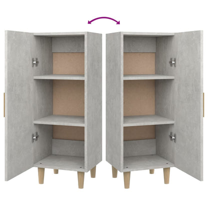 Sideboard Concrete Grey 34.5x34x90 cm Engineered Wood