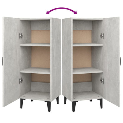 Sideboard Concrete Grey 34.5x34x90 cm Engineered Wood