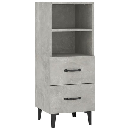 Sideboard Concrete Grey 34.5x34x90 cm Engineered Wood