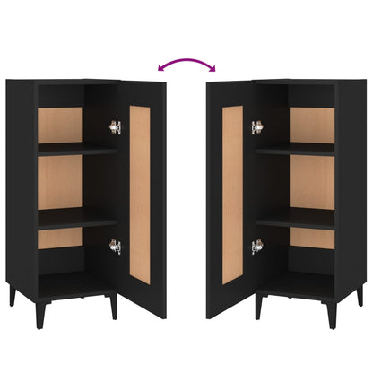 Sideboard Black 34.5x34x90 cm Engineered Wood