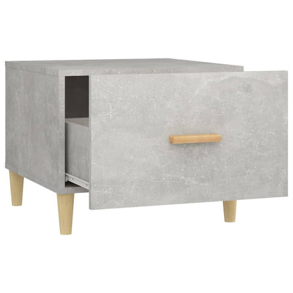 Coffee Table Concrete Grey 50x50x40 cm Engineered Wood