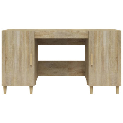 Desk Sonoma Oak 140x50x75 cm Engineered Wood