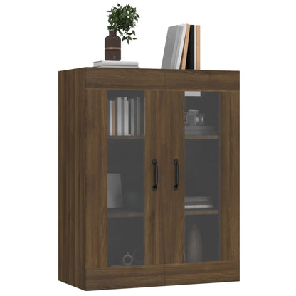 Hanging Wall Cabinet Brown Oak 69.5x34x90 cm