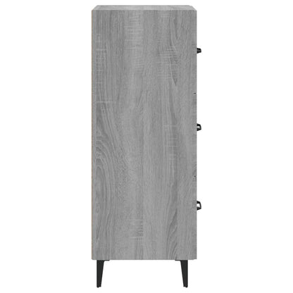 Sideboard Grey Sonoma 34.5x34x90 cm Engineered Wood