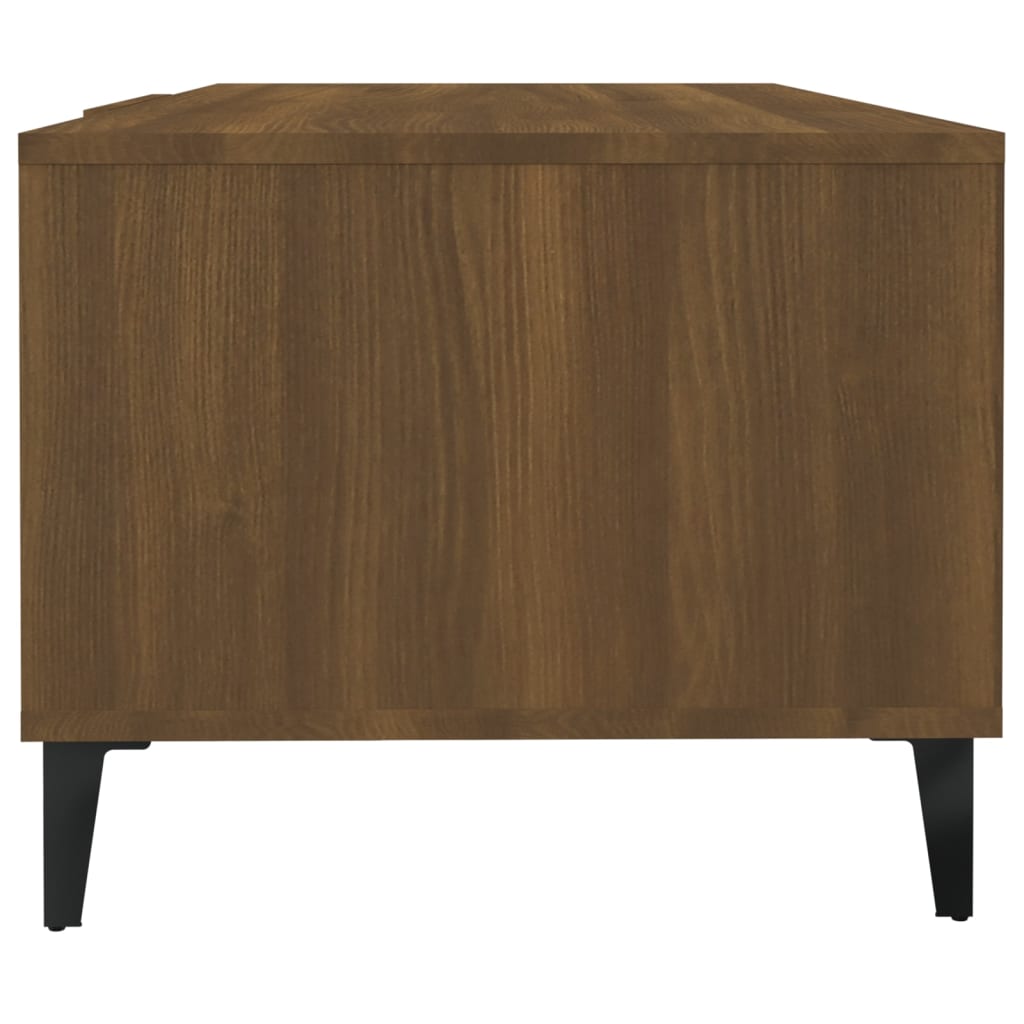 Coffee Table Brown Oak 102x50x40 cm Engineered Wood