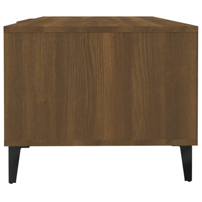Coffee Table Brown Oak 102x50x40 cm Engineered Wood