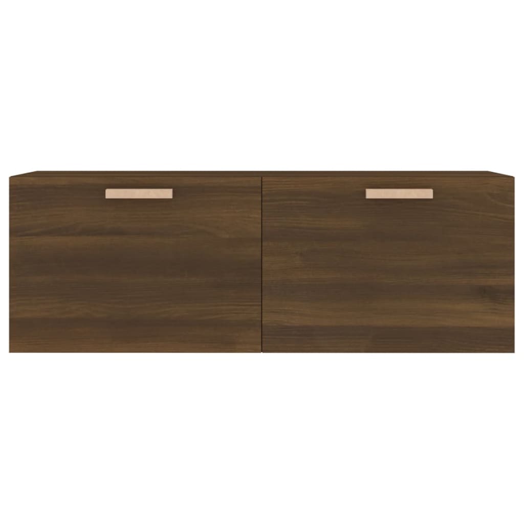 Wall Cabinet Brown Oak 100x36.5x35 cm Engineered Wood