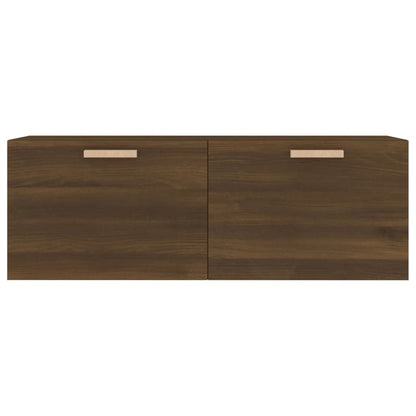 Wall Cabinet Brown Oak 100x36.5x35 cm Engineered Wood