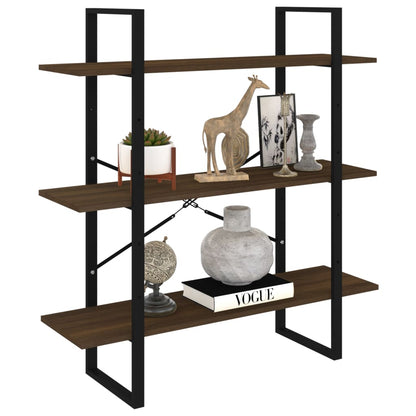 Book Cabinet Smoked Oak 100x30x105 cm Engineered Wood