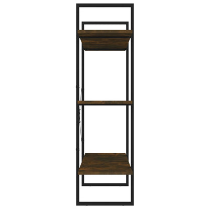 Book Cabinet Smoked Oak 100x30x105 cm Engineered Wood