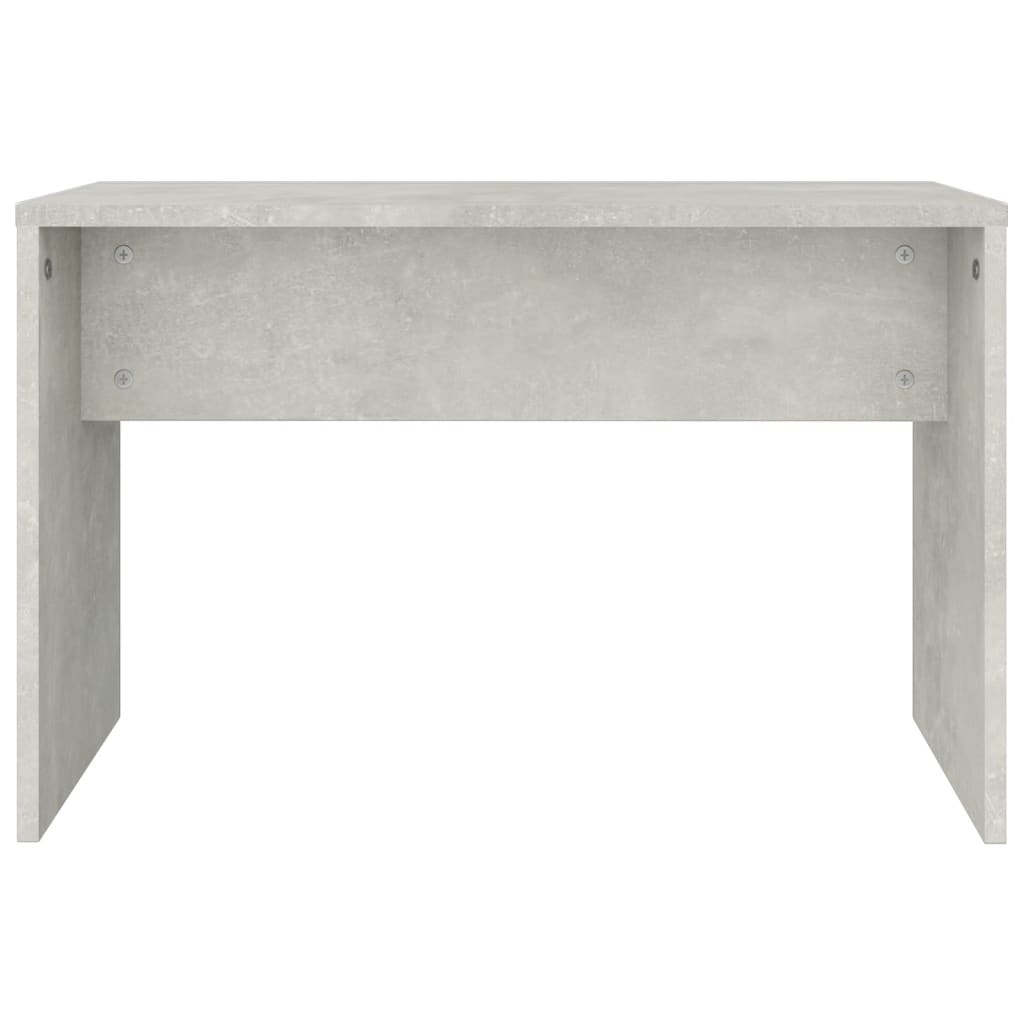 Dressing Table Set Concrete Grey 74.5x40x141 cm
