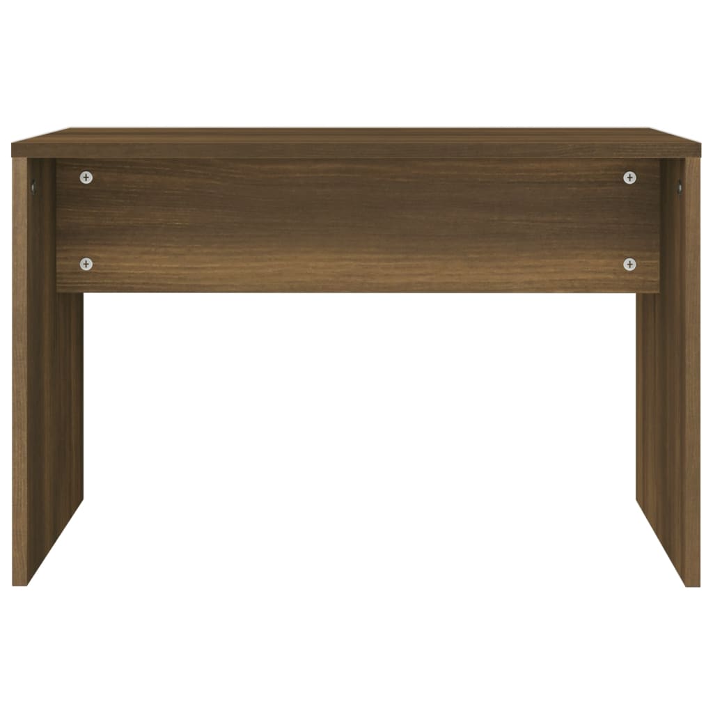 Dressing Table Set Brown Oak 96x40x142 cm