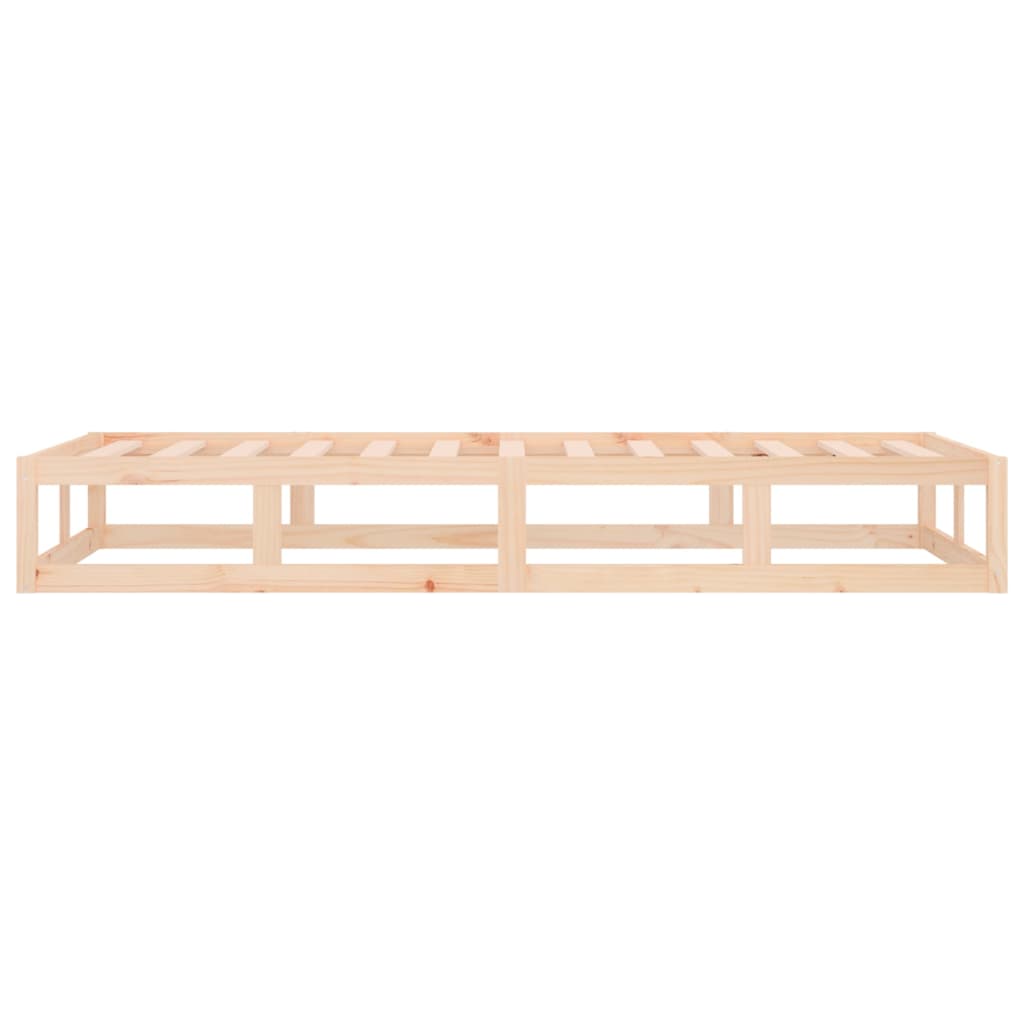 Bed Frame without Mattress 75x190 cm Small Single Small Single Solid Wood