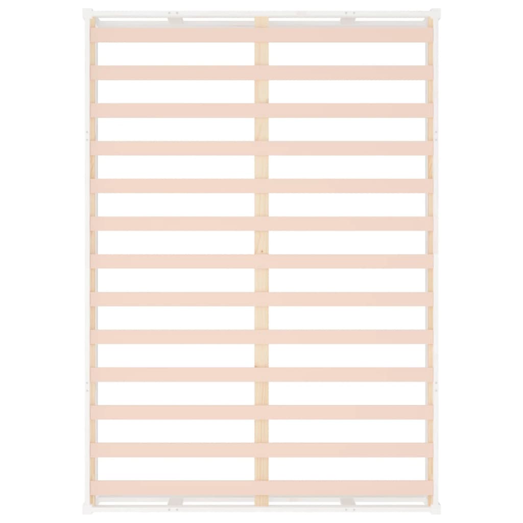 Bed Frame without Mattress White 120x190 cm Small Double  Solid Wood