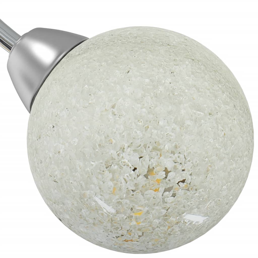Ceiling Lamp with Round Glass Shades for 5 G9 LED Lights