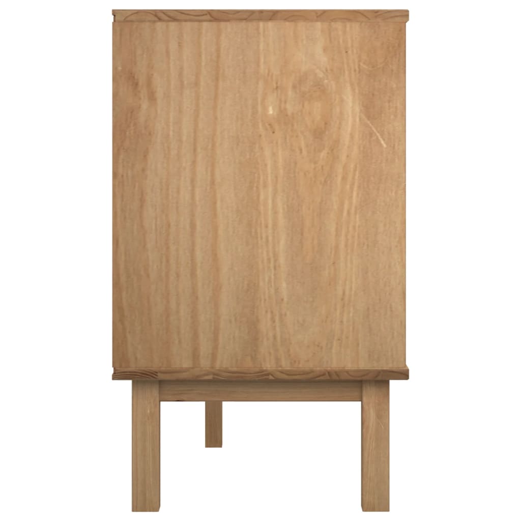 Drawer Cabinet OTTA Brown&Grey 111x43x73.5cm Solid Wood Pine