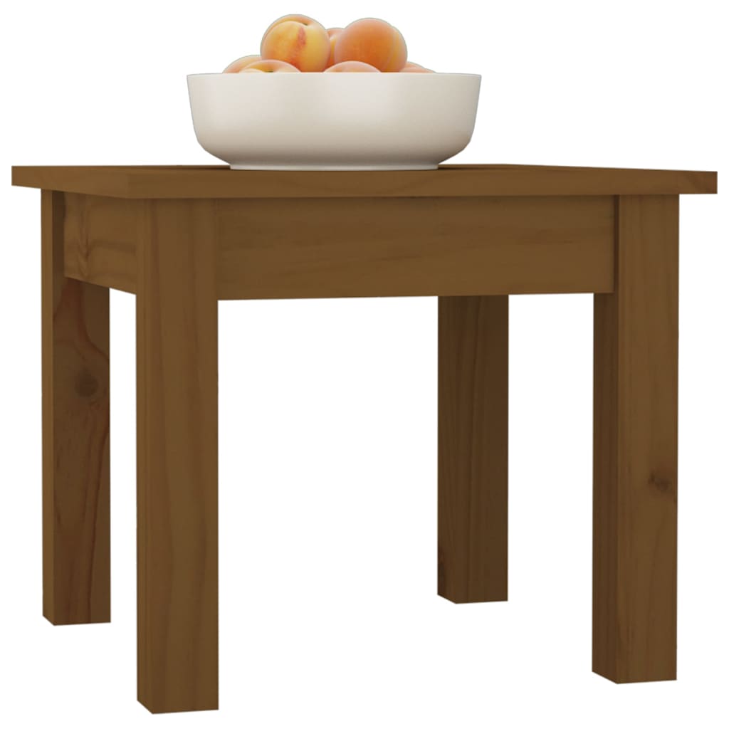 Coffee Table Honey Brown 35x35x30 cm Solid Wood Pine