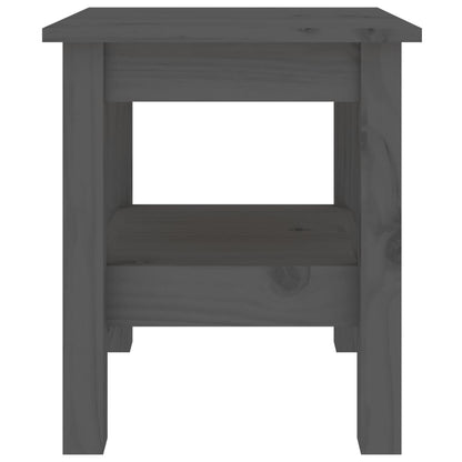 Coffee Table Grey 35x35x40 cm Solid Wood Pine