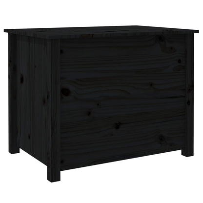 Coffee Table Black 71x49x55 cm Solid Wood Pine