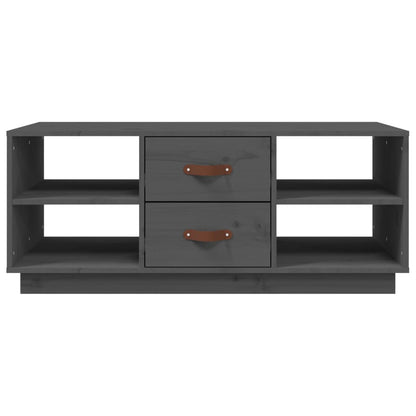 Coffee Table Grey 100x50x41 cm Solid Wood Pine