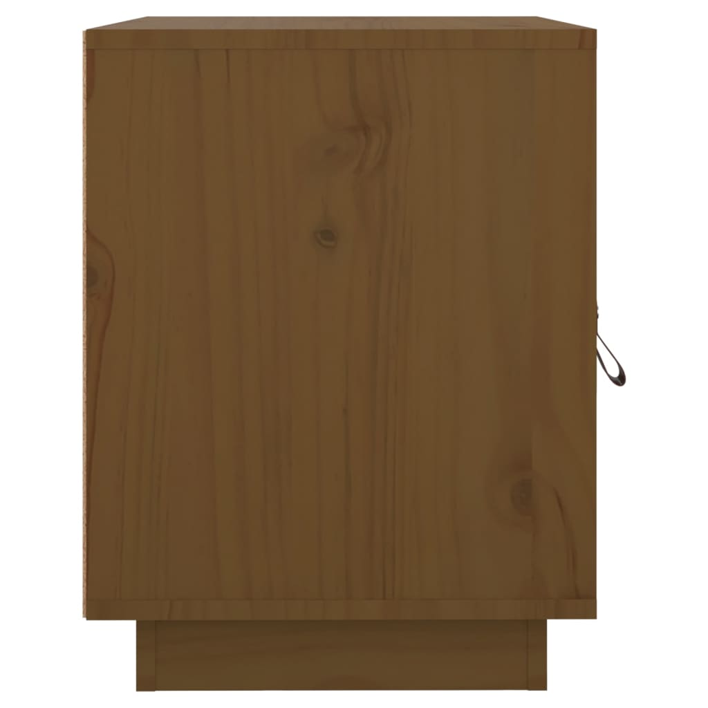 Bedside Cabinets 2 pcs Honey Brown 40x34x45 cm Solid Wood Pine