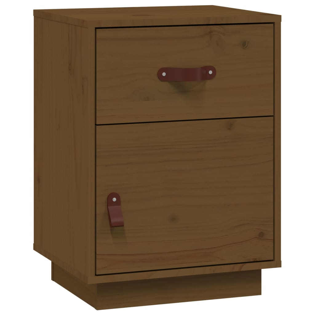 Bedside Cabinets 2 pcs Honey Brown 40x34x55 cm Solid Wood Pine