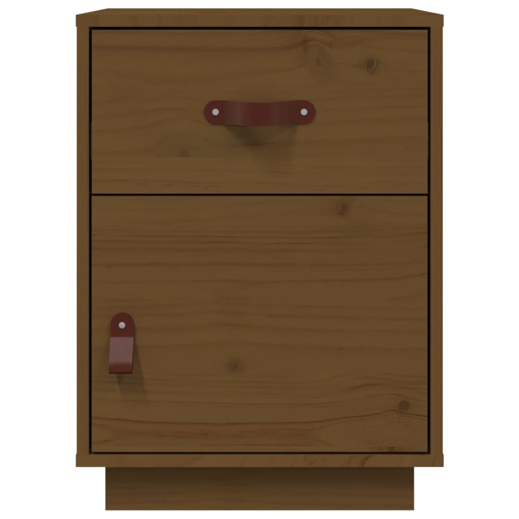 Bedside Cabinets 2 pcs Honey Brown 40x34x55 cm Solid Wood Pine
