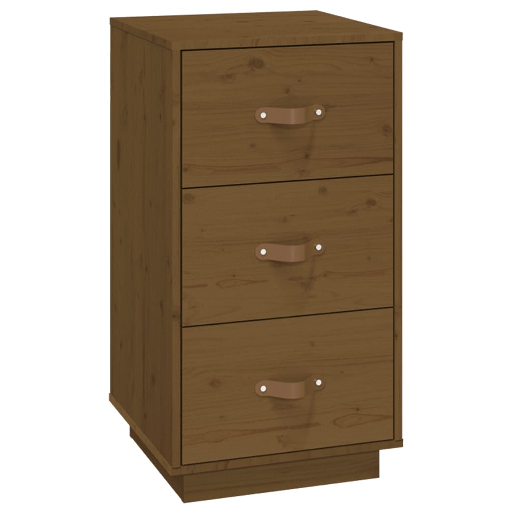 Bedside Cabinets 2 pcs Honey Brown 40x40x75 cm Solid Wood Pine