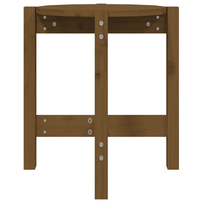 Coffee Table Honey Brown Ø 42.5x45 cm Solid Wood Pine