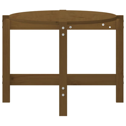 Coffee Table Honey Brown 118x63x45 cm Solid Wood Pine