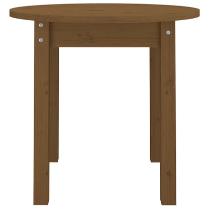 Coffee Table Honey Brown Ø 45x40 cm Solid Wood Pine