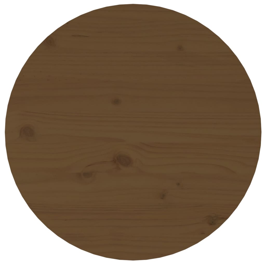 Coffee Table Honey Brown Ø 45x40 cm Solid Wood Pine