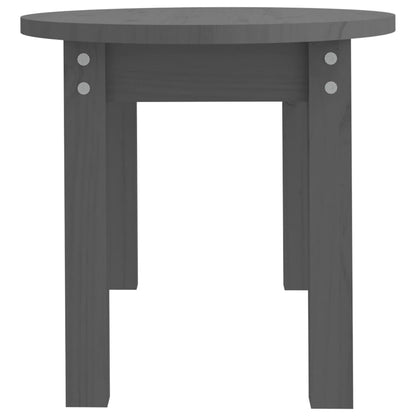 Coffee Table Grey 80x40x35 cm Solid Wood Pine