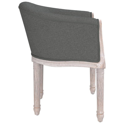 Dining Chair Dark Grey Fabric