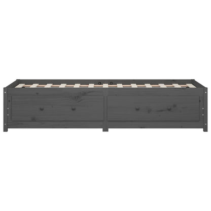 Day Bed without Mattress Grey 90x200 cm Solid Wood Pine
