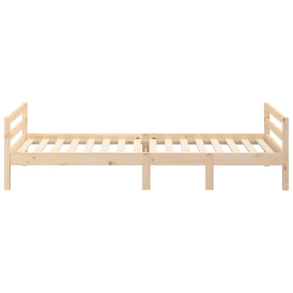 Bed Frame without Mattress 90x200 cm Solid Wood Pine