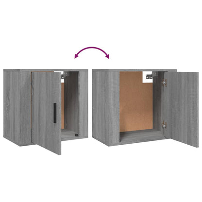 Wall-mounted Bedside Cabinets 2 pcs Grey Sonoma 50x30x47 cm